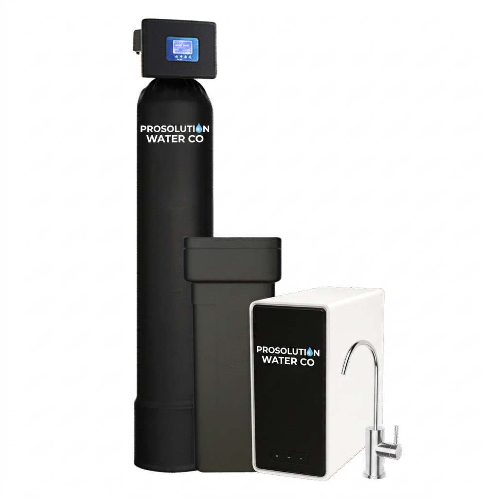 ProSolution Complete Home System Package single-tank whole-home water softener and filtration system